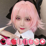 Boxtoday 2PCS/Pair Pink Contact Lenses Halloween Anime Accessories Eye Contacts Color Cosplay Anime Lenses Yearly Contact Lens