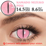 Boxtoday 2PCS/Pair Pink Contact Lenses Halloween Anime Accessories Eye Contacts Color Cosplay Anime Lenses Yearly Contact Lens