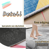 Boxtoday Nordic Marble Geometry Teenager Room Decoration Carpets for Living Room Bedroom Rug Non-slip Area Rugs Home Washable Floor Mats