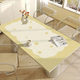 Boxtoday Cream Style Luxurious Table Mat Waterproof Oil-Proof Kitchen Tablecloth PVC Art Decoration Table Mats Creative Dining Tablecloth