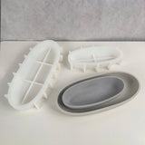 Boxtoday Oval Cement Ship Candle Jar Silicone Molds Concrete Wax Box Candle Tray Jewelry Storage Containers DIY Crafts Gifts Home Decor