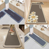 Boxtoday New Diatom Mud Floor Mat Super Absorbent Kitchen mat Quick-Drying Bath Bedroom Living Room Long Strip Carpet Hallway Decorative