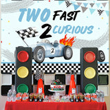 Boxtoday 1pc Racing Car Theme Happy Birthday Background Second Anniversary Birthday Photography Backdrop For Party Decoration Supplies