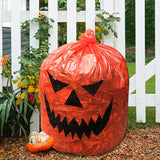 Boxtoday Large Halloween Pumpkin Plastic Garbage Leaf Bags For Home Outdoor Fall Garden Yard Decoration Lawn Bag Halloween Party Props