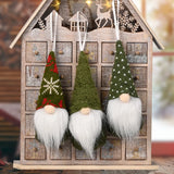 Boxtoday 3Pcs/lot Christmas Gnome Elf Doll Pendant Merry Christmas Decorations for Home Xmas Tree Ornament Navidad Natal New Year