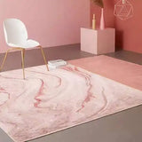 Boxtoday Nordic Style Sofa Coffee Table Mat Pink Cute Living Room Rug Girl Bedroom Bedside Rugs Simple Abstract Large Area Non-slip Mats