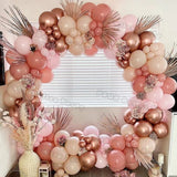 Boxtoday Double Stuffed Nude Balloon Garland Arch Kit Boho Wedding Birthday Party Rose Gold Metal Latex Balloons Baby Shower Decorations