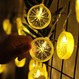 Boxtoday 2m Lemon Orange Light String Fairy Light Christmas Wreath Room Decoration Fancy Wedding Party Decor