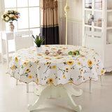 Boxtoday Table Cloth  Waterproof   Oil Round cloth Flower PVC cloth Home Kitchen Dining