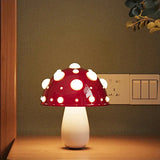 Boxtoday Fly Amanita Mushroom Lamp with Dual Color LED G9 Bulb USB Rechargeable Fly Agaric Desk Light for Livingroom Bedside Study Hotel