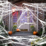 Boxtoday Halloween Decoration Party Accessories Decorations for Events Scream Festa Spider Web Black Outdoor Props Haunted House Spider