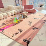 Boxtoday Irregular Soft Carpet for Girls, Non-slip Rug, Bedside Bay Window, Living Room Decoration, Study Cloakroom, Cute Fashion