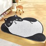 Boxtoday Doormat Entrance Hallway Printed Coil PVC Material Carpet Non-Slip Floor Rugs Bear Cat Dog Front Door Mat alfombra cocina