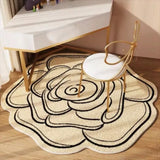 Boxtoday Irregular Living Room Large Area Carpet Floral Pattern Bedroom Carpets Minimalist Home Decoration Rug Short Pile Balcony Rugs IG