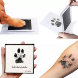 Boxtoday Pet Dog Cat Paw Print Ink Kit Pad Baby Handprint Footprint Safe Non-toxic Mess-free DIY Hand Footprint Easy Clean Pet Souvenir