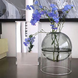 Boxtoday Spherical Glass Vase Creative Art Plant Potted Nordic Hydroponic Terrarium Flower Arrangement Container Table Decor Ornaments