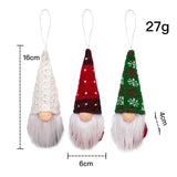 Boxtoday 3Pcs/lot Christmas Gnome Elf Doll Pendant Merry Christmas Decorations for Home Xmas Tree Ornament Navidad Natal New Year