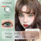 Boxtoday 1 pair New Colored Contacts Lenses for Eyes Brown Eyes Contacts Lenses Yearly Fashion Lenses Gray Green Contacts Lenses