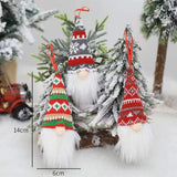 Boxtoday 3Pcs/lot Christmas Gnome Elf Doll Pendant Merry Christmas Decorations for Home Xmas Tree Ornament Navidad Natal New Year