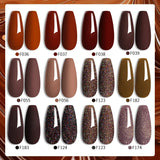 Boxtoday 7ML Gel Nail Polish Brown Earth Coffee Color Series Semi Permanent UV Gel Chocolate Autumn Winter Nail Art Gel Varnish