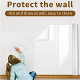 Boxtoday 45CM Wall Protective Film Scratch-resistant Anti-dirty Does Not Hurt Wall Home Transparent Electrostatic Wall Protection Sticker