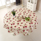 Boxtoday Table Cloth  Waterproof   Oil Round cloth Flower PVC cloth Home Kitchen Dining