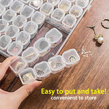 Boxtoday 26/28/56 Grids Transparent Organizer Box Plastic Square Adjustable Organizers Storage Boxes For Home Makeup Jewelry Accessories