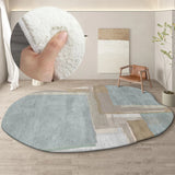 Boxtoday Decoration Carpet Irregular Round Living Room Home Special-shaped Thickened Fluffy Plush Sofa Lounge Bedroom Rug коврик decor