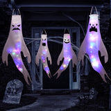 Boxtoday Halloween LED Light Hanging Ghost For Halloween Party Home Outdoor Indoor Decoration Large Glowing Spooky Lamp Horror Props 2024