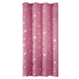 Boxtoday Pink Star Moon Print Kids Boy Girls Window Curtains Room Thermal Insulated For Bedroom Home Decor Window Pane Curtains 100×130cm