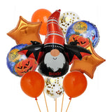 Boxtoday 10pcs/Set Halloween Themed Party Balloon Pumpkin Witch Ghost Skeleton Foil Balloon 18inch Halloween Ball Party Decoration Suppli