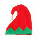 Boxtoday Plush Material Christmas Hat Festive Metal Bell Curled Peak Plush Hat Unisex Santa Hat For Costume Accessory