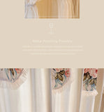 Boxtoday French Romantic Pastoral Cream Princess Luxury Curtains for Living Room Bedroom Dining Lace European Embroidered Tulle Window