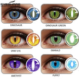 Boxtoday Cosplay Lenses Eye Makeup Color Contact Lenses for Eye Cosplay Series Cosmetics Contacted Lens for Halloween Crazy Lens