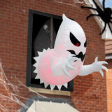 Boxtoday Halloween Inflatables Decorations Outdoor , Rotating Fire Flame Lights, Halloween Decorations Party Outside Indoor