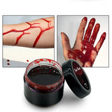 Boxtoday 1 Bottle Body Paint Fake Blood Face Make Up Scary Halloween Wound Bruises Fake Scars for Cosplay Makeup Fancy Carnival Party 15g