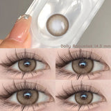 Boxtoday 2Pcs/Pair Myopia Colored Contact Lenses For Eyes Color Lens With Diopters Pupils Eye Contacts Lenses Free Shipping Offers