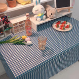 Boxtoday Ins Korean Plaid Tablecloth Jacquard Fabric Desk Table Cloth Mat Background Cloth Home Decoration Nordic Modern Table Livingroom