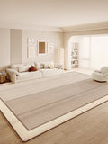 Boxtoday Cream Abstract Luxurious Striped Carpet Artistic Creative Living Room Carpets Large Size Balcony Rug Easy To Clean Bedroom Rugs