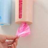 Boxtoday Kitchen Garbage Bags Storage Rack Plastic Bags Holder Punch-free Self-adhesive Wall-mounted Household Bathroom Accessory kitchen