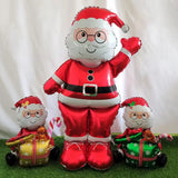 Boxtoday Large 4D Christmas Self Standing Santa Claus Snowman Xmas Tree Foil Balloon Christmas Party Home Navidad New Year Supplies