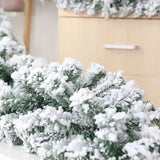 Boxtoday 2.7M Christmas White falling snow flocking rattan Christmas Decor Bar Tops Ribbon Garland Christmas Tree Xmas Party Supplies