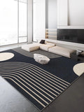 Boxtoday Luxurious Lines Geometric Carpet Living Room Decoration Carpets Large Size Customizable Rugs Comfortable Easy Clean Bedroom Rug