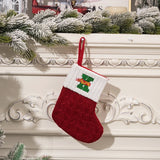 Boxtoday Christmas Stockings Decorations Knitted Socks with Letter Knit Stocking, Alphabet Pendant Gift Bag Xmas Stockings Personalized