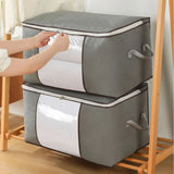 Boxtoday 6pcs/set Clothes Storage Bags Upgraded Foldable Fabric Storage Bags Storage Containers For Organizing Bedroom