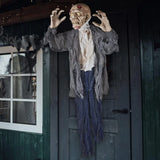 Boxtoday Halloween Hanging Zombie and Groundbreaker Decoration for The Best Halloween Decorations Zombie Outdoor Prop with Flowing Robe