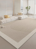 Boxtoday Cream Easy Clean Living Room Carpets Artistic Lines Comfortable Bedroom Rugs Luxury Modern Home Decoration Carpet Minimalist Rug