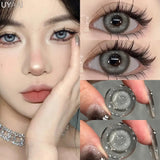 Boxtoday  NEW Korean Style Colored Eye Contacts  with Degree Myopia Green y2k Color Lenses Cosmetics Blue Big Eyes Lens Brown Pupils