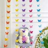 Boxtoday 2/5 Strings Paper Butterfly Garland Hanging Wedding Fairy Birthday Party Decoration Butterflies DIY Banner Baby Shower Suppie