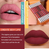 Boxtoday 18 Colors Waterproof Liquid Lipsticks Lip Makeup Matte Velvet Lipstick Lip Gloss Cosmetic Nude Long Lasting Cosmestics